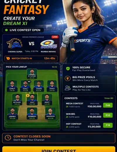 Willbet777 (will bet) fantasy cricket & matchday visual 3